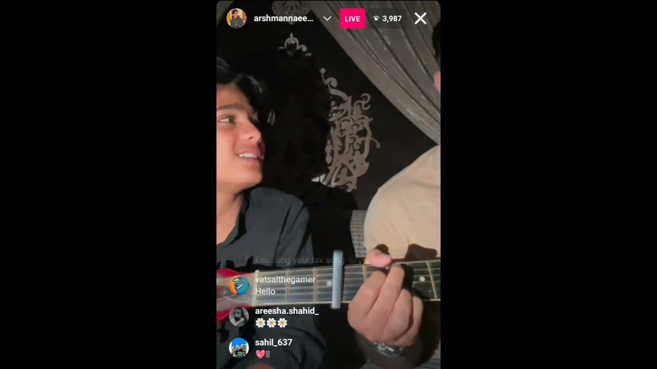arshman naeem insta live (4 march-saturday) part:1@arshmannaeemmusic #singer #instalive #instagram
