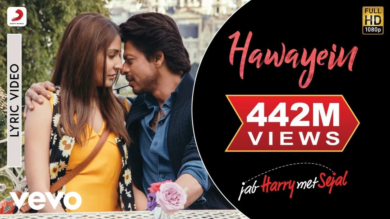 Hawayein Lyric Video - Jab Harry Met Sejal |Shah Rukh Khan, Anushka|Arijit Singh|Pritam