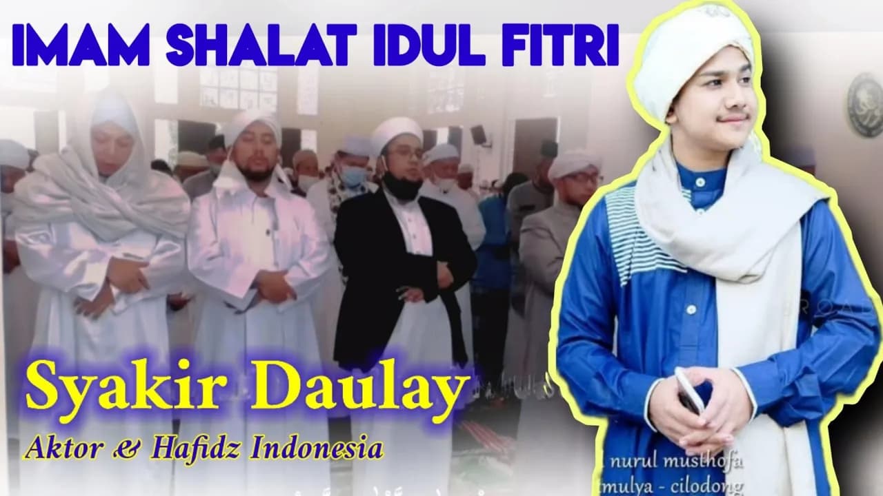 MERDU !!! SYAKIR DAULAY JADI IMAM SHOLAT IDUL FITRI 2021