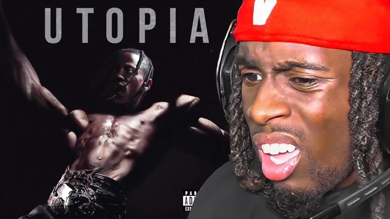 Kai Cenat Reacts To Travis Scott - UTOPIA!