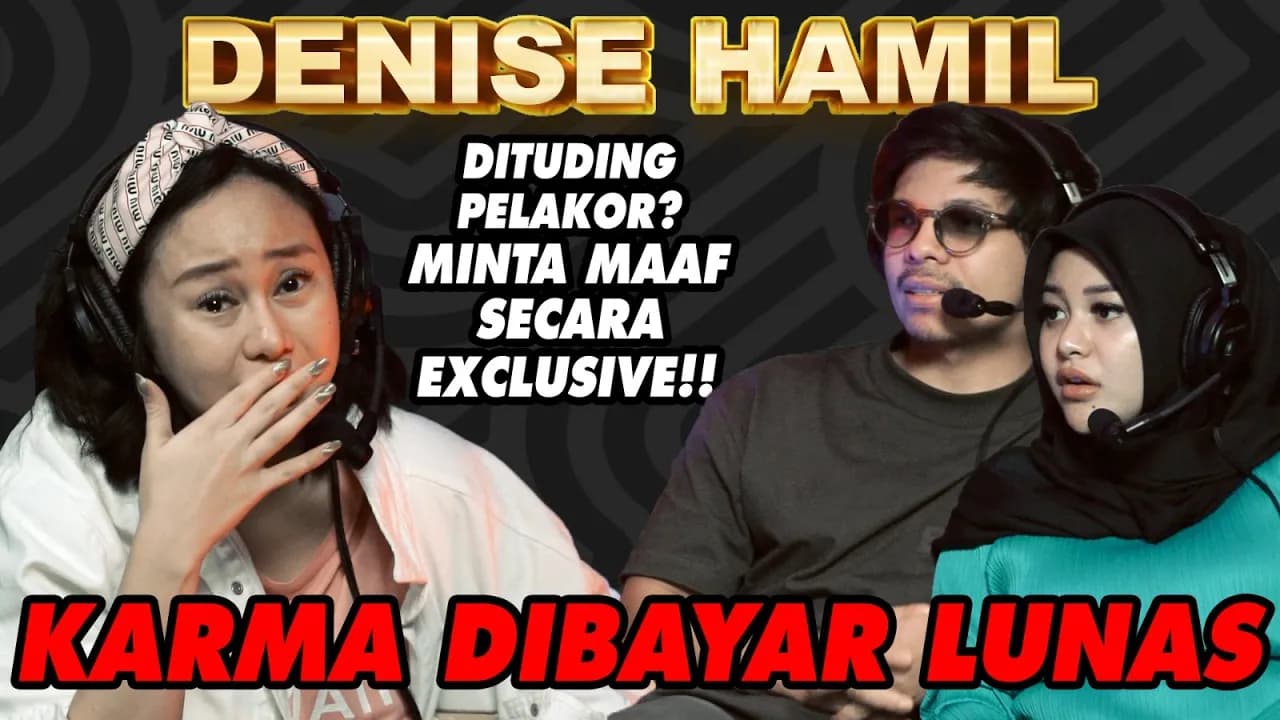 DENISE CHARIESTA TERIMA DITINGGAL SAAT HAMIL SEBAGAI BENTUK KARMA !!