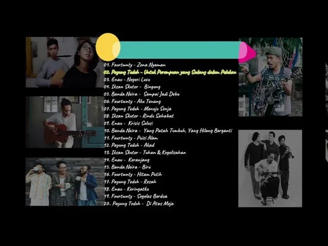 Fourtwnty, Payung Teduh, Enau, Iksan Skuter & Banda Neira