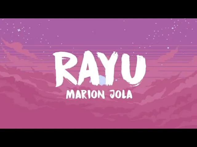 Rayu ~ Marion Jola (Lyrics)