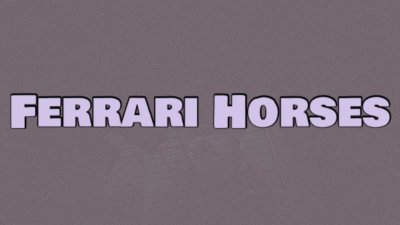 D-Block Europe - Ferrari Horses (Lyrics) ft. RAYE