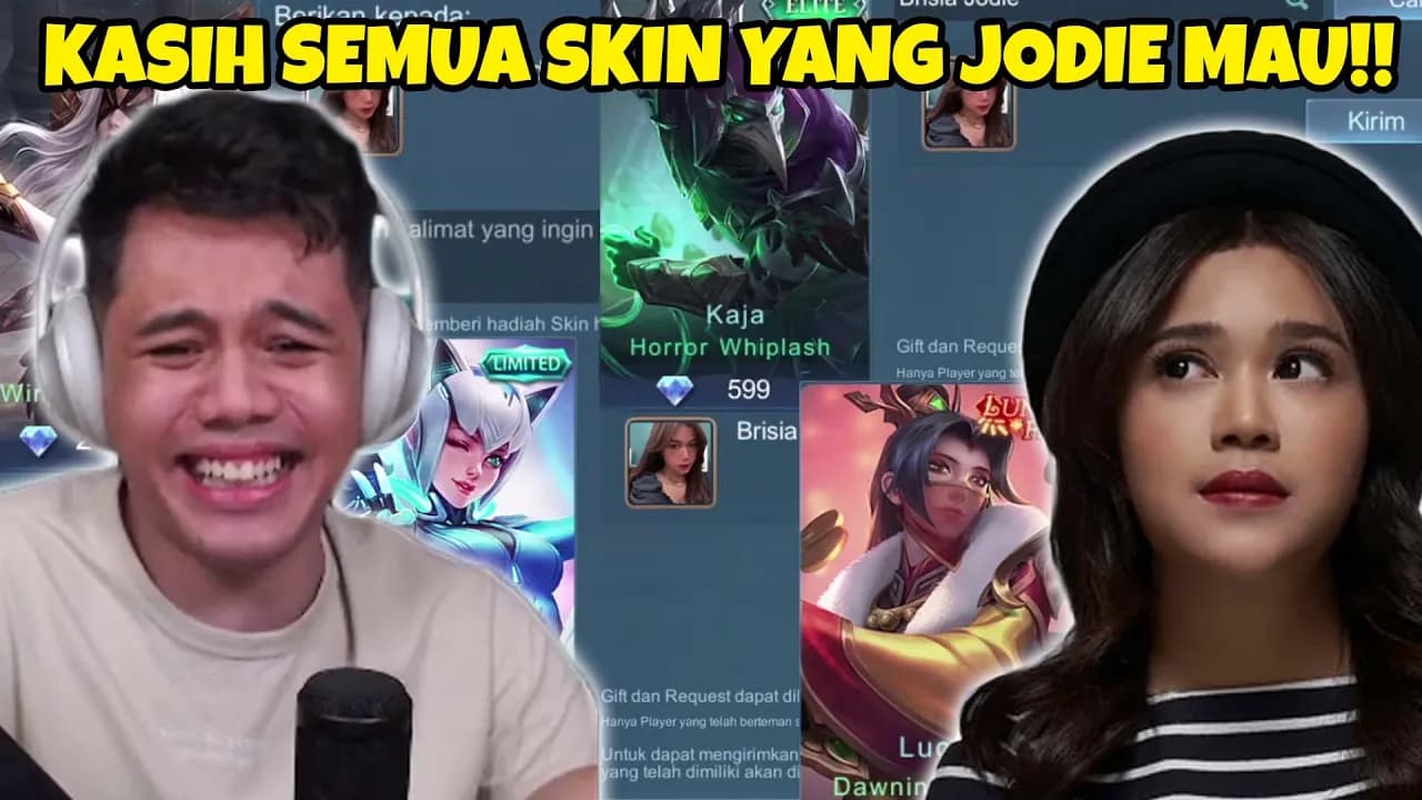 HAH BRISIA JODIE MAU SEMUA SKIN MLBB KITA KASIHI BOSS!!- Mobile Legends