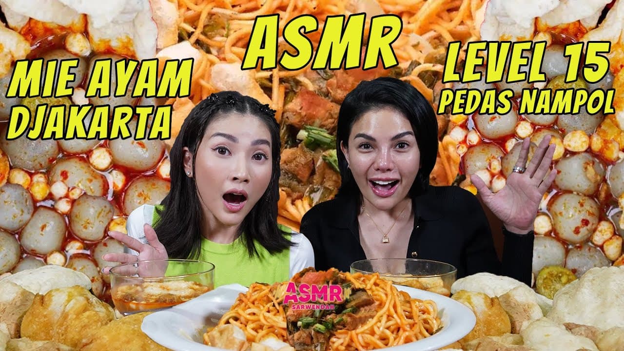 PEDES NAMPOL !!! NIKITA SAMPAI MARAH-MARAH MAKAN MIE AYAM DAN BAKSO ACI LEVEL 15 | ASMR SARWENDAH