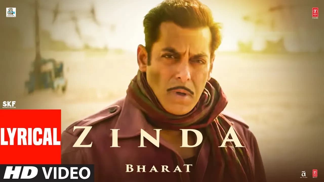LYRICAL: 'Zinda' Song | Bharat | Salman Khan | Julius Packiam & Ali Abbas Zafar ft. Vishal Dadlani