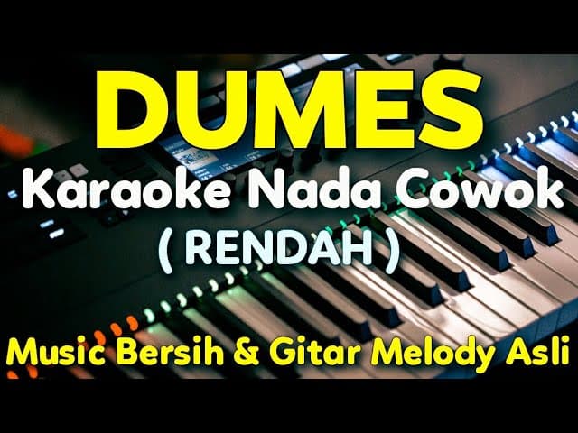 DUMES KARAOKE Nada Cowok Rendah || Guyon Waton , Nada E