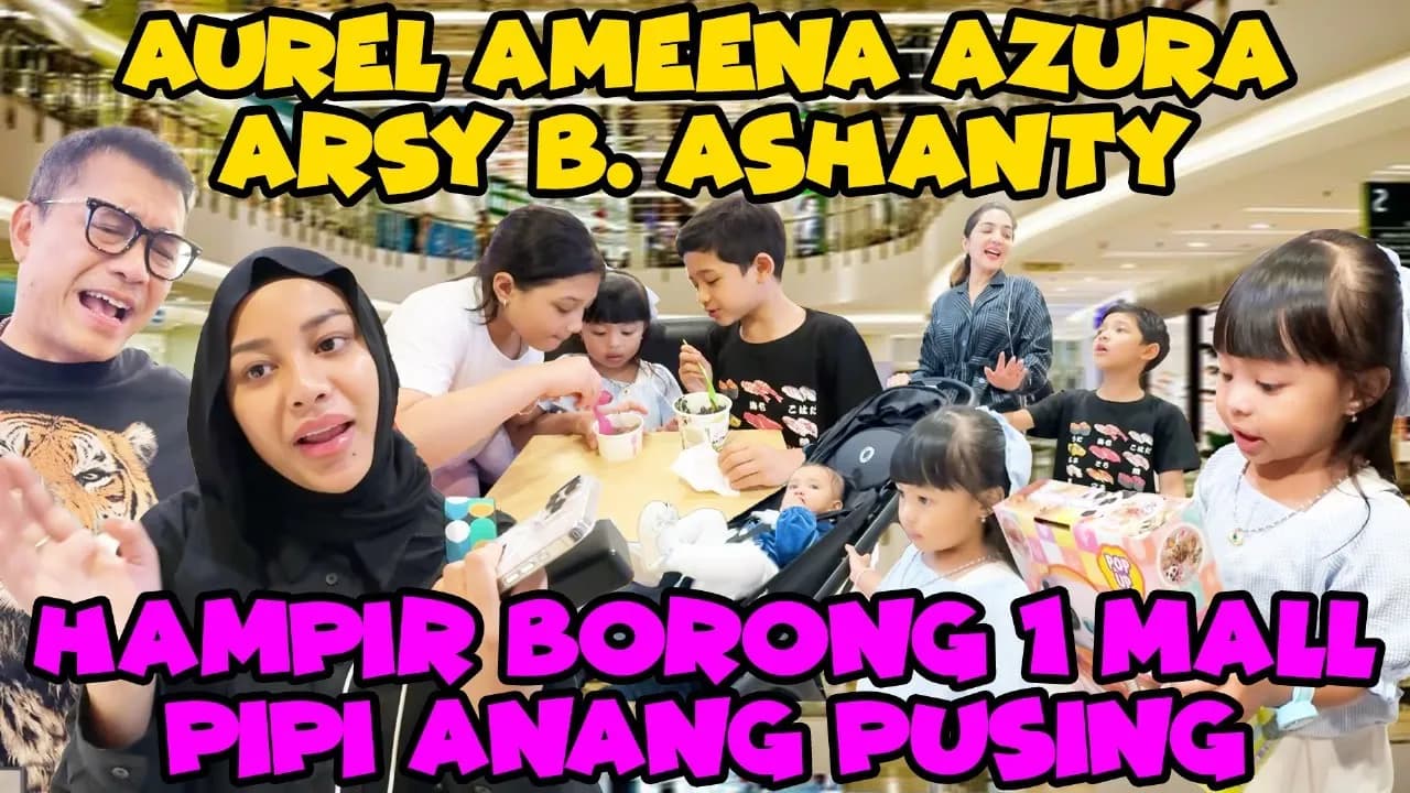 PIPI ANANG SIBUK JAGAIN AMEENA AZURA DI MALL, AUREL HAPPY!!