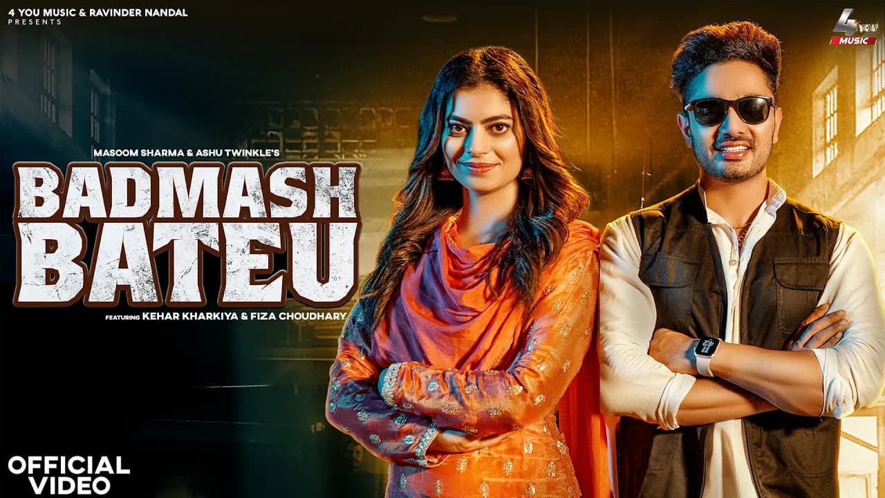 Badmash Bateu @MasoomSharma , Ashu T, Kehar Kharkiya, Fiza Choudhary | New Haryanvi Songs 2023