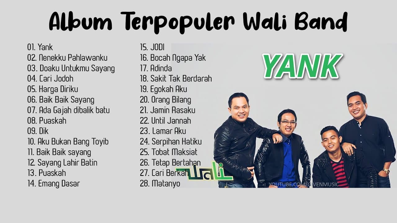 Album Terpopuler Wali Band - Lagu Wali Terbaik Sepanjang Masa