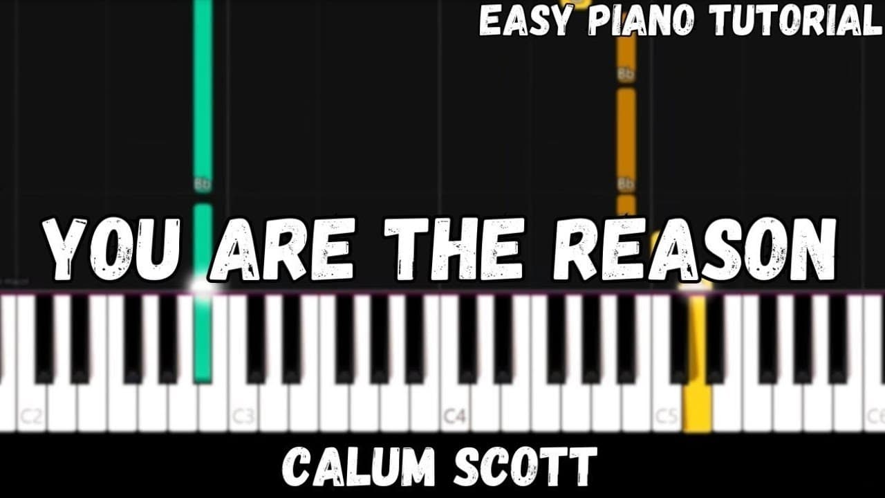 Calum Scott - You Are The Reason (Easy Piano Tutorial)