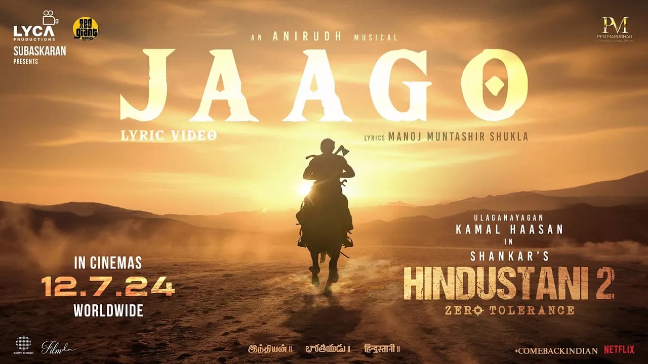 Hindustani 2 - Jaago Lyric Video | Kamal Haasan | Shankar | Anirudh | Subaskaran | Manoj Muntashir