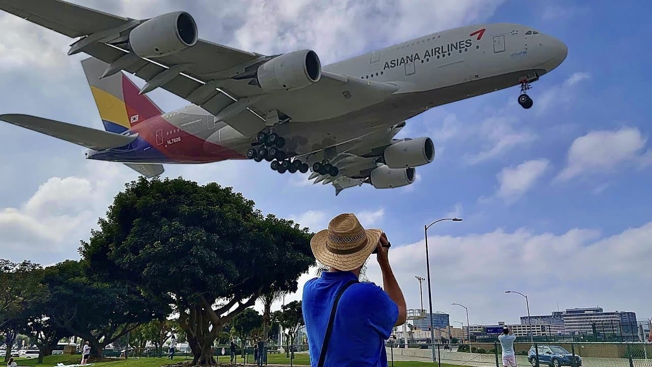 2 hours Los Angeles LAX Airport 🇺🇸 Plane Spotting ! RUSH HOUR / Close up, Heavy landing/Take off