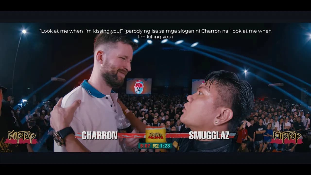 FlipTop - Smugglaz vs Charron (Subtitle Battle)