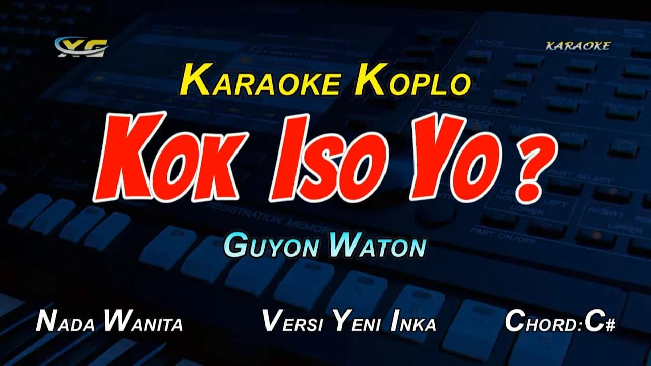 GUYON WATON  - KOK ISO YO  KARAOKE KOPLO  NADA CEWEK