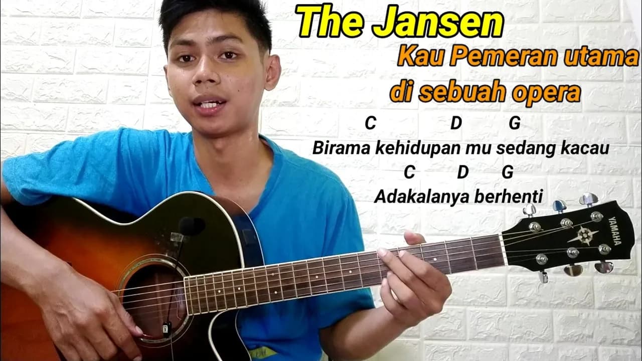 (Chord) Kau Pemeran Utama di sebuah Opera - The Jansen | Tutorial Gitar Mudah