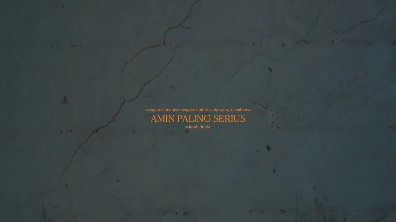 Sal Priadi & Nadin Amizah - Amin Paling Serius (Official Lyric Video)