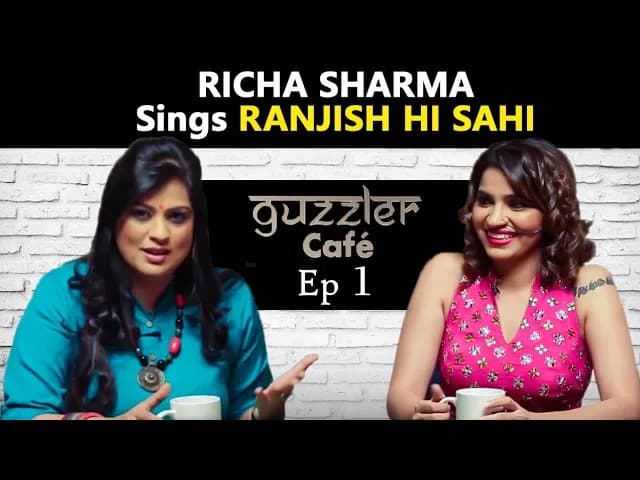Richa Sharma Sings Ranjish Hi Sahi | Shruti Pathak |Jagjit Singh |Mehdi Hassan| Guzzler Cafe | Eps-1