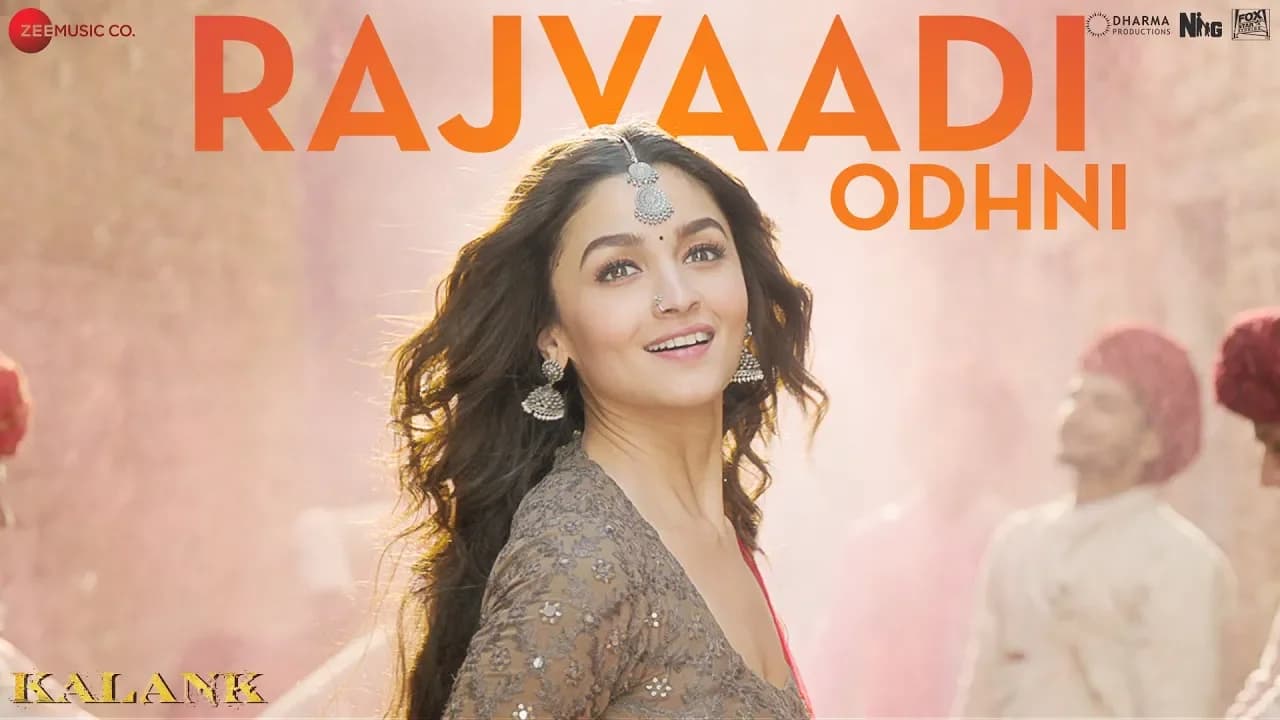 Rajvaadi Odhni - Kalank | Alia Bhatt, Varun Dhawan, Madhuri & Sonakshi | Jonita Gandhi | Pritam