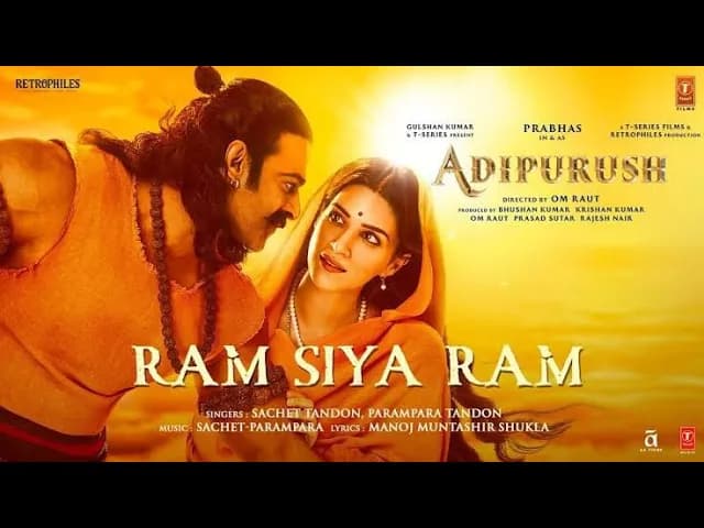 Ram Siya Ram (Lyrical) Adipurush| Prabhas | Sachet-Parampara, Manoj Muntashir S |Om Raut | Bhushan k