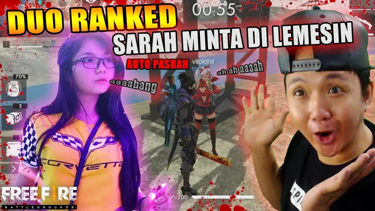 SARAH VILOID MINTA DI LEMESIN AUTO PASRAH GUA DI DUO RANKED - GARENA FREE FIRE