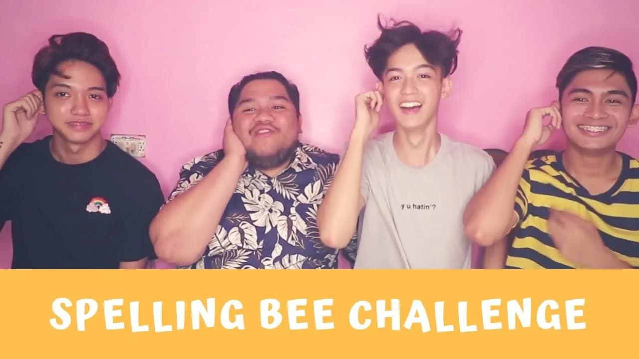 SPELLING BEE CHALLENGE!! ( WITH LLOYD CADENA, KYO QUIJANO & JIRO MORATO )