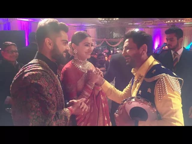 Virat Kohli & Anushka sharma Reception Gurdas Maan Live