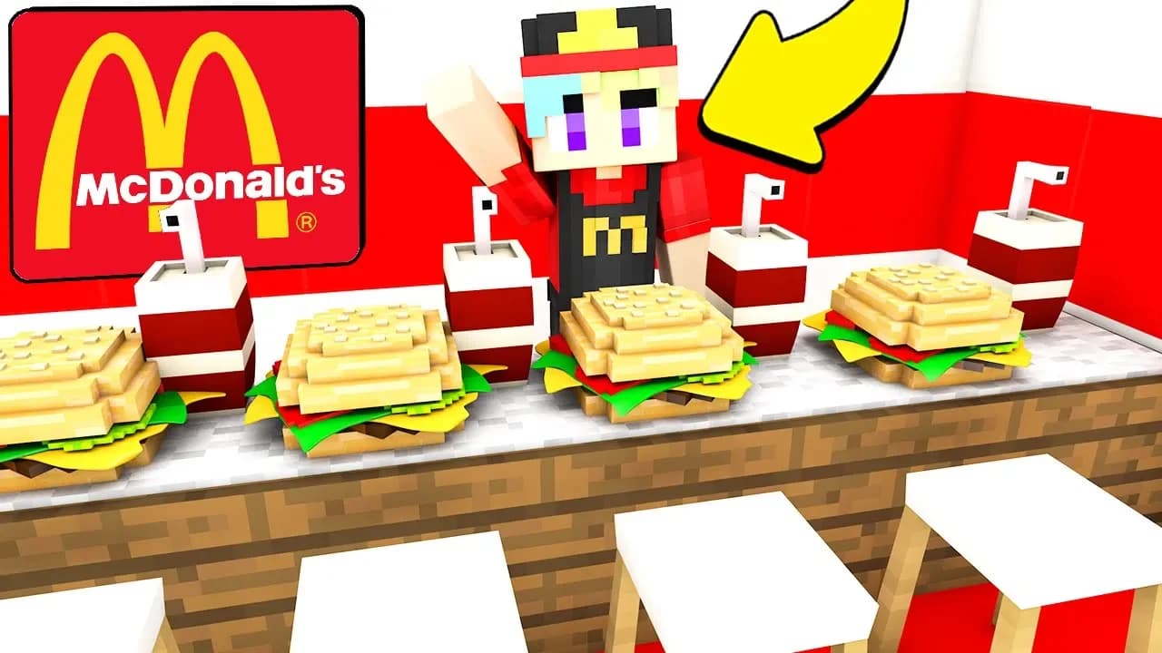 MIO FIGLIO LAVORA AL MCDONALD'S!!! - Casa di Minecraft #62