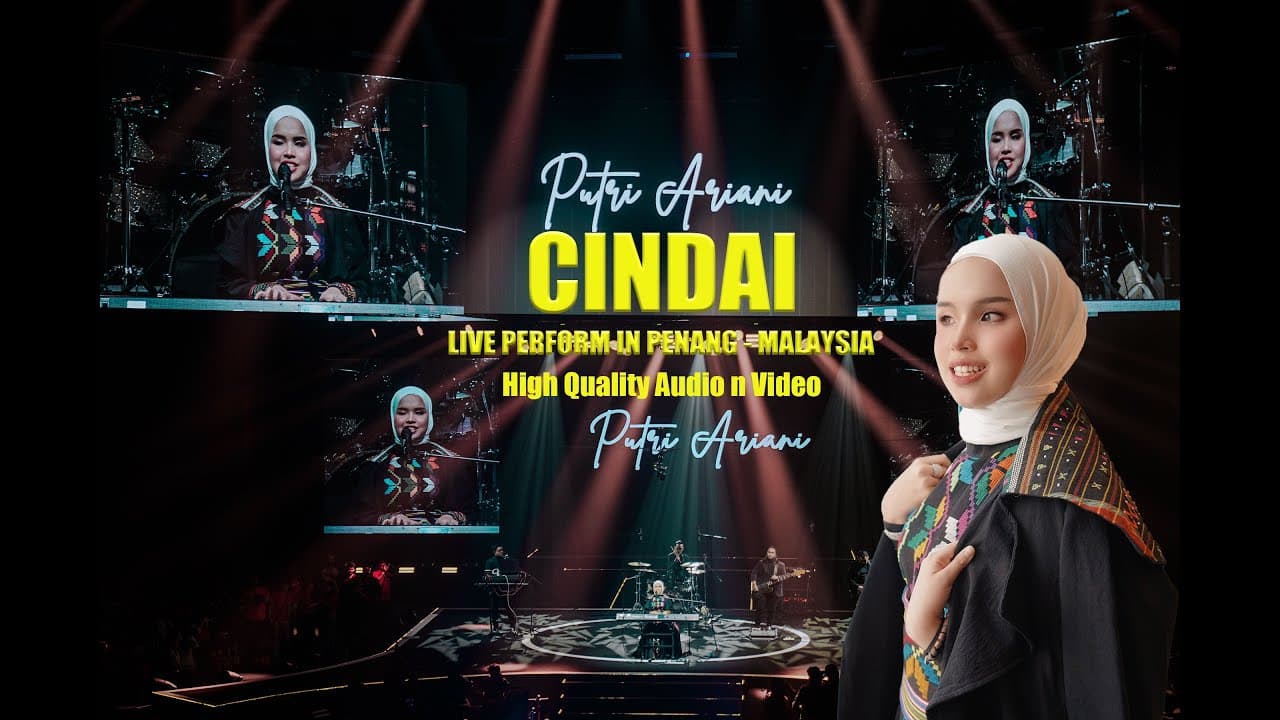 PUTRI ARIANI - CINDAI (LIVE PERFORM) DATO SITI NURHALIZA COVER