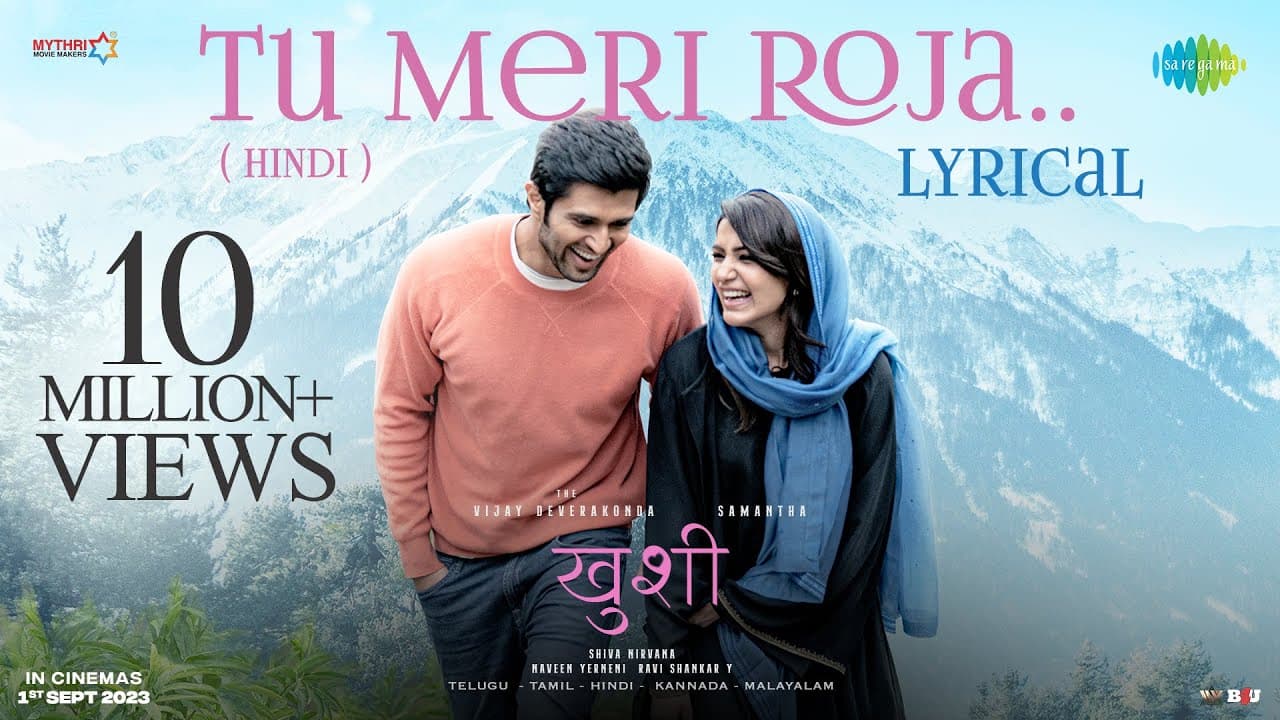 Tu Meri Roja | Kushi | Vijay Deverakonda | Samantha Ruth Prabhu | Javed Ali | Hesham Abdul Wahab