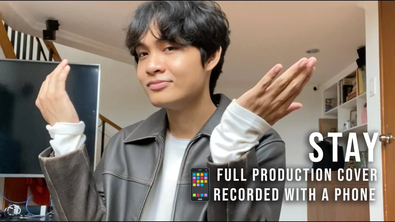 Stay (Kid Laroi & Justin Bieber) Full Production Cover but recorded with a phone📱