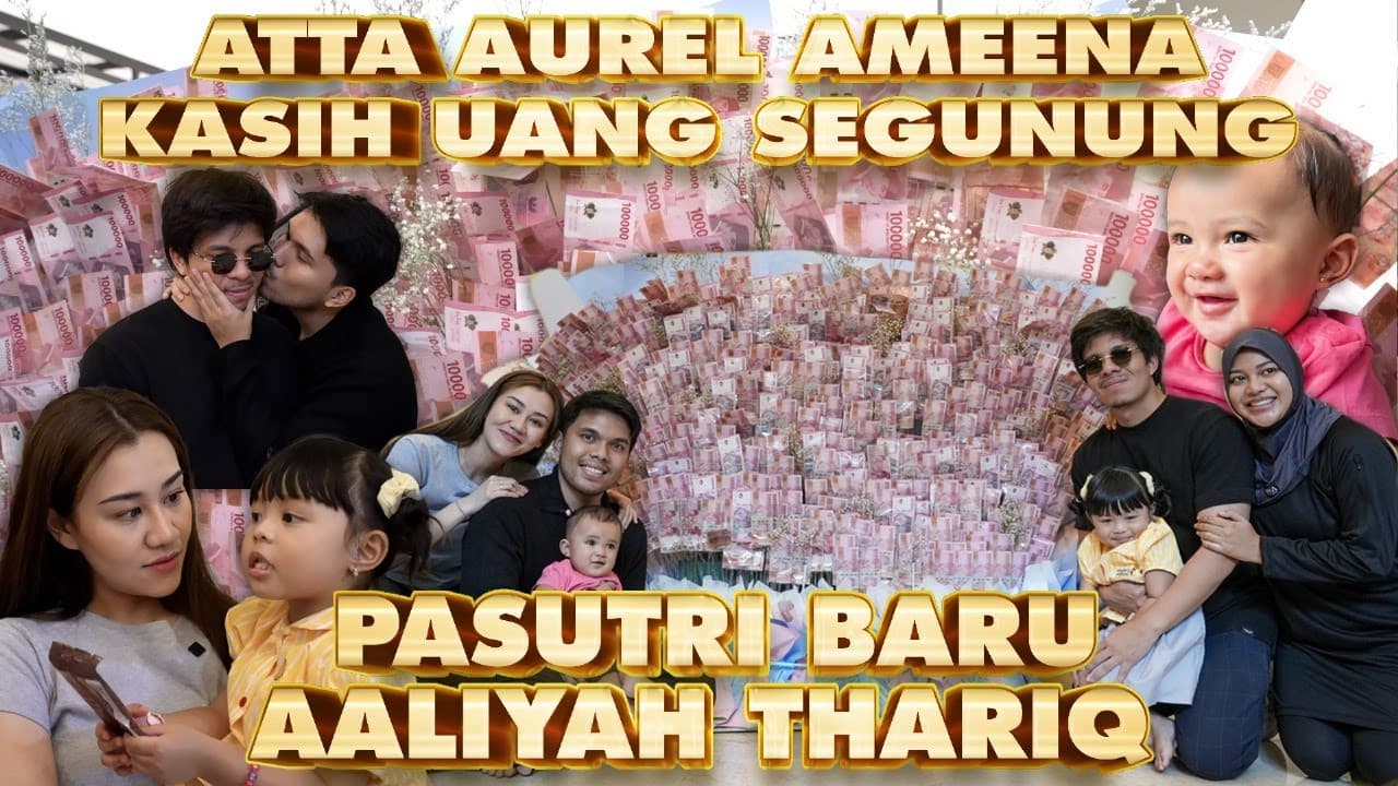 ATTA AUREL KASIH HADIAH PERNIKAHAN AALIYAH THARIQ UANG SEGUNUNG!!