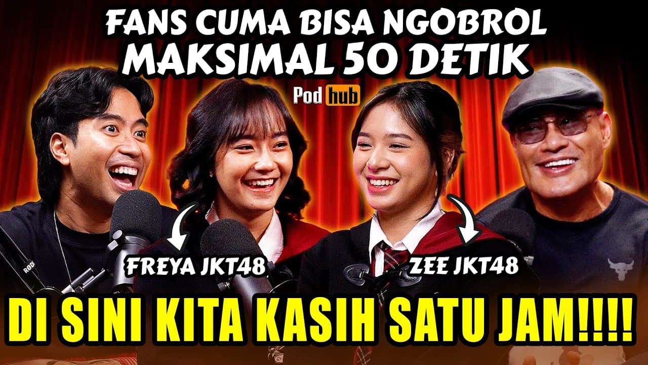 SUSAH BANGET DIAJAK KE SINI‼️ ZEE - FREYA JKT48: "KITA TAKUT SAMA OM DEDDY!!" PODHUB