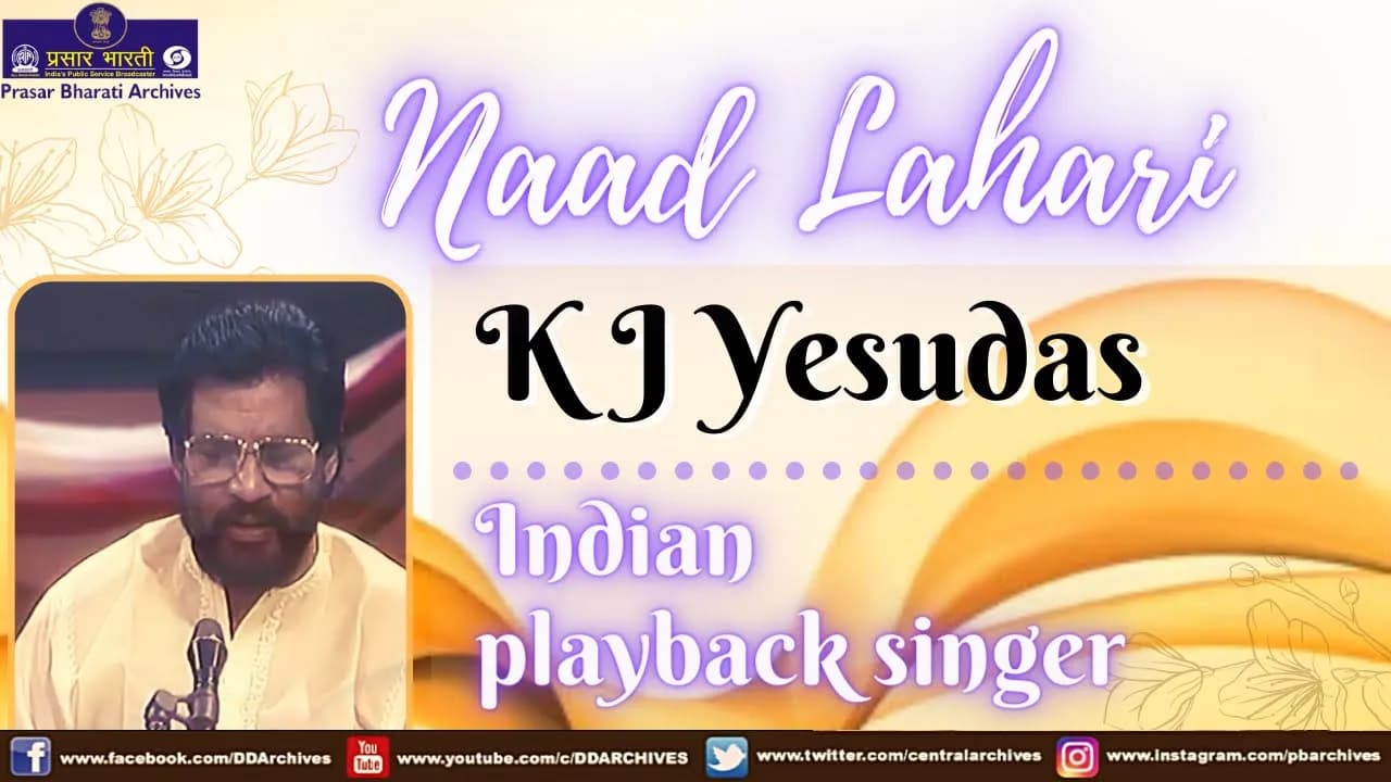 Naad Lahari | K J Yesudas | Indian playback singer