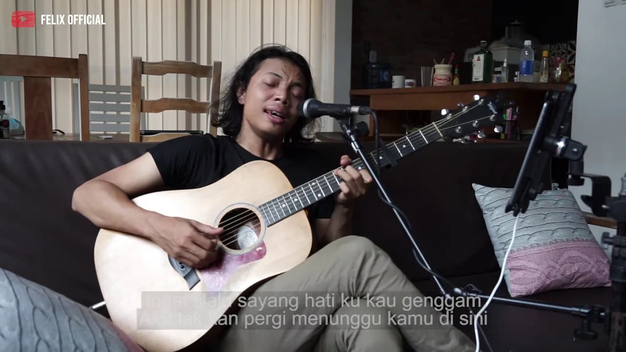 MENUNGGU KAMU ANJI [ LIRIK ] FELIX IRWAN COVER