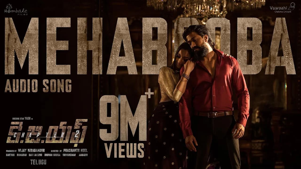 Mehabooba Song (Telugu) | KGF Chapter 2 | RockingStar Yash | Prashanth Neel | Ravi Basrur | Hombale