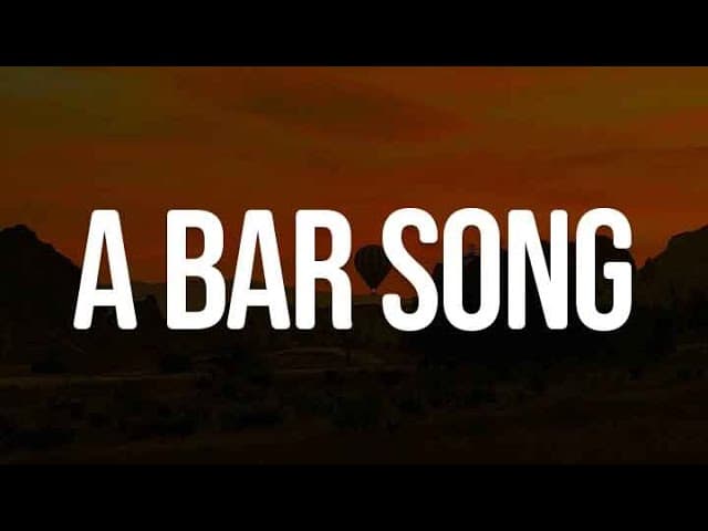 A Bar Song (Lyrics) -  Shaboozey, Myles Smith, Jordan Adetunji