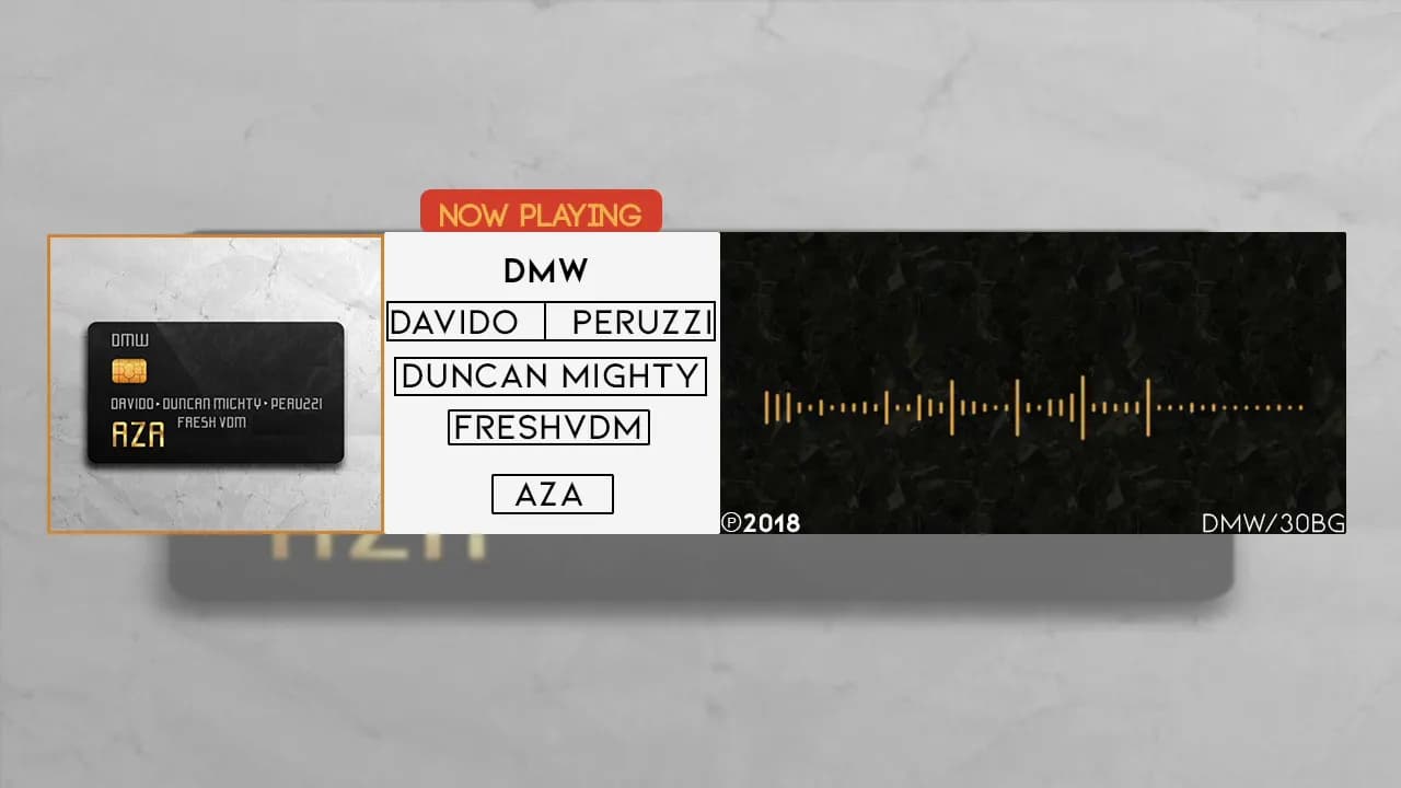 AZA - DMW Ft  Davido, Peruzzi, Duncan Mighty & FreshVDM (OFFICIAL AUDIO)