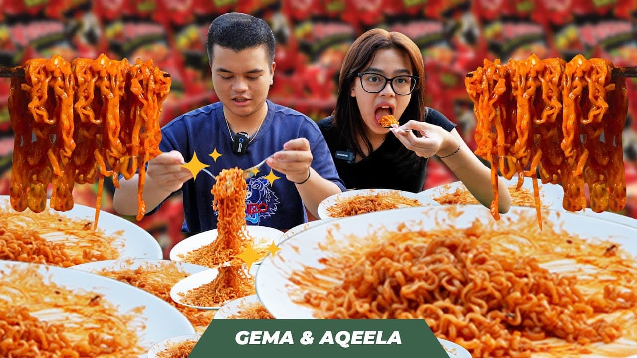 MUKBANG SAMYANG NUCLEAR + BON CABE LEVEL 50!!! OTAK SAMPE NGE-LAG!! Feat. GEMA VYANDRA