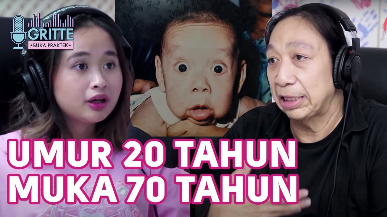 BENJAMIN BUTTON REAL LIFE, MUKA JADI TUA SEJAK MASIH BAYI | #GritteBukaPraktek