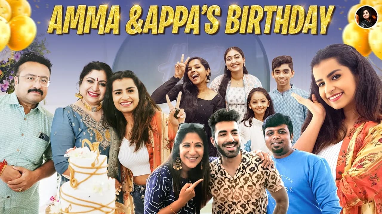 Celebrating Amma and Appa's Birthday❤️ | Sivaangi Krishnakumar