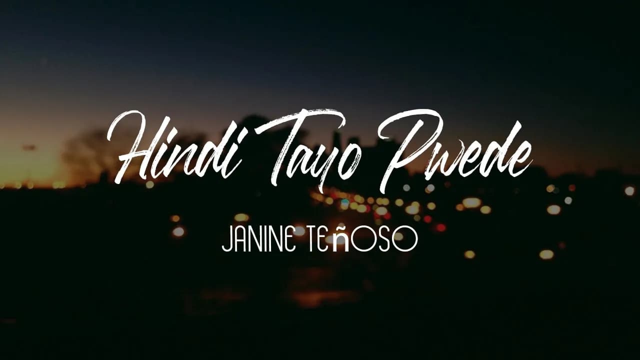 Janine Teñoso - Hindi Tayo Pwede (From "Indak") Lyric Video