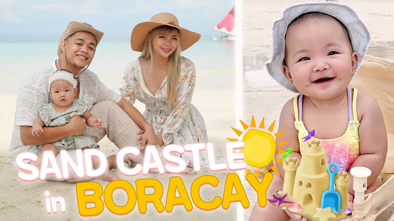 Building a Sand Castle for Baby Lakiesha - Boracay Travel Vlog EP2