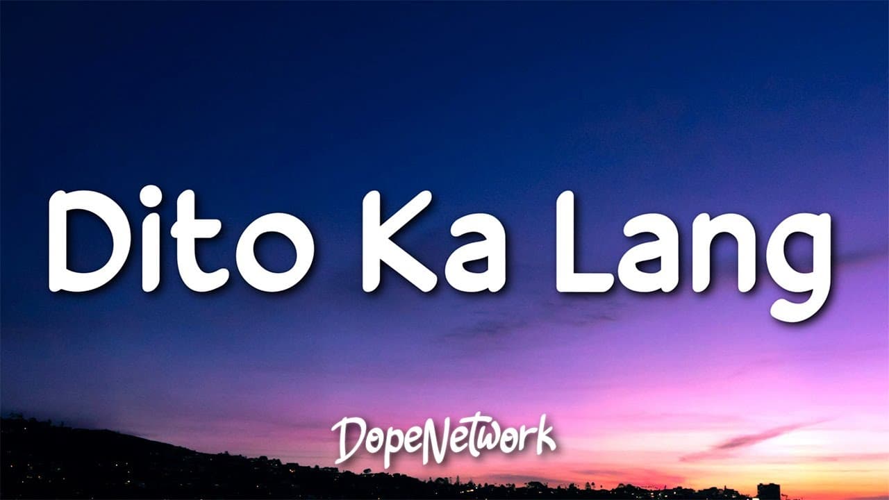 Moira Dela Torre - Dito Ka Lang (Lyrics)