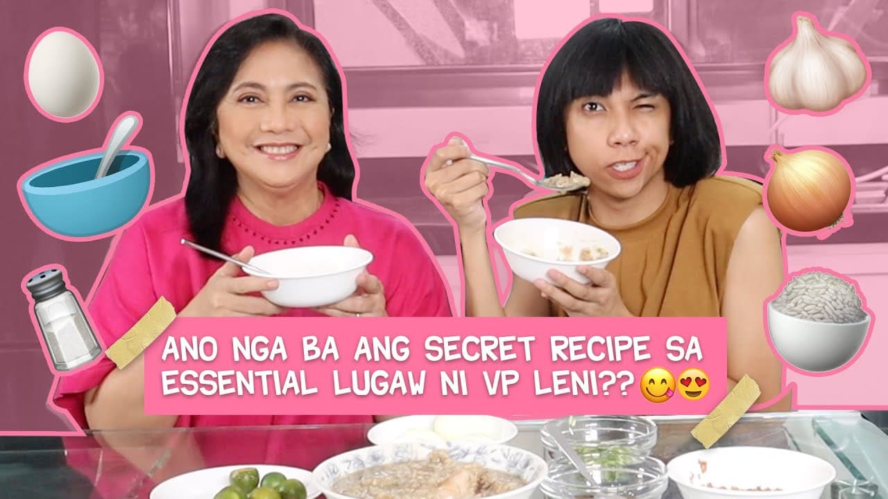 COOKING ESSENTIAL LUGAW WITH VP LENI ROBREDO!!!! | MIMIYUUUH