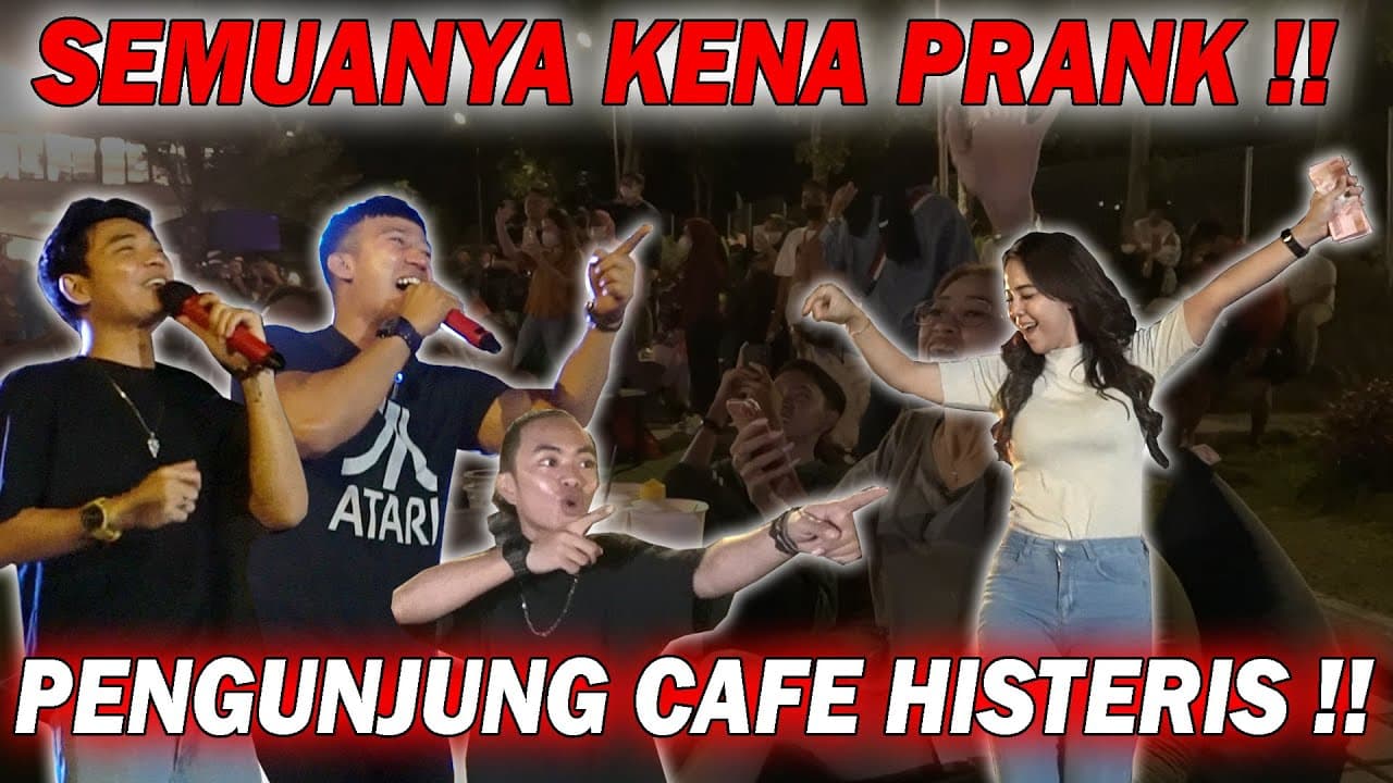 PENGUNJUNG CAFE KENA PRANK RURI TRISUAKA ZIDAN NABILA DAN GOLIATH..