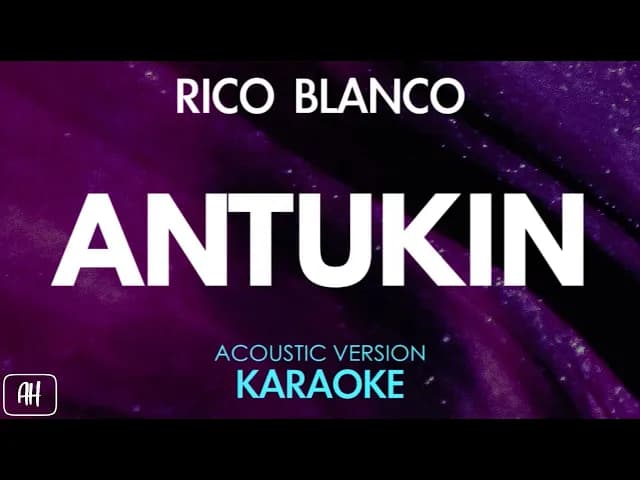 Rico Blanco - Antukin (Karaoke/Acoustic Instrumental)