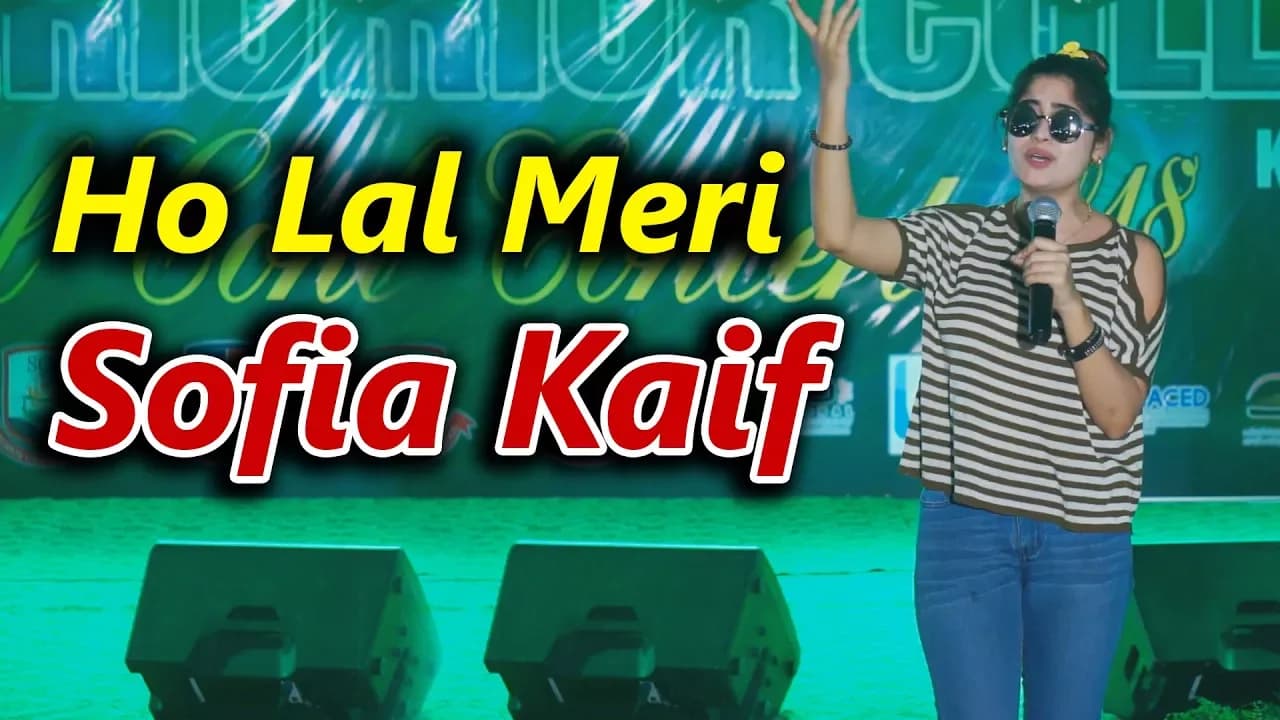 Sofia Kaif | ho lal mari | lahore musical concert 2018 | Vicky Babu Production