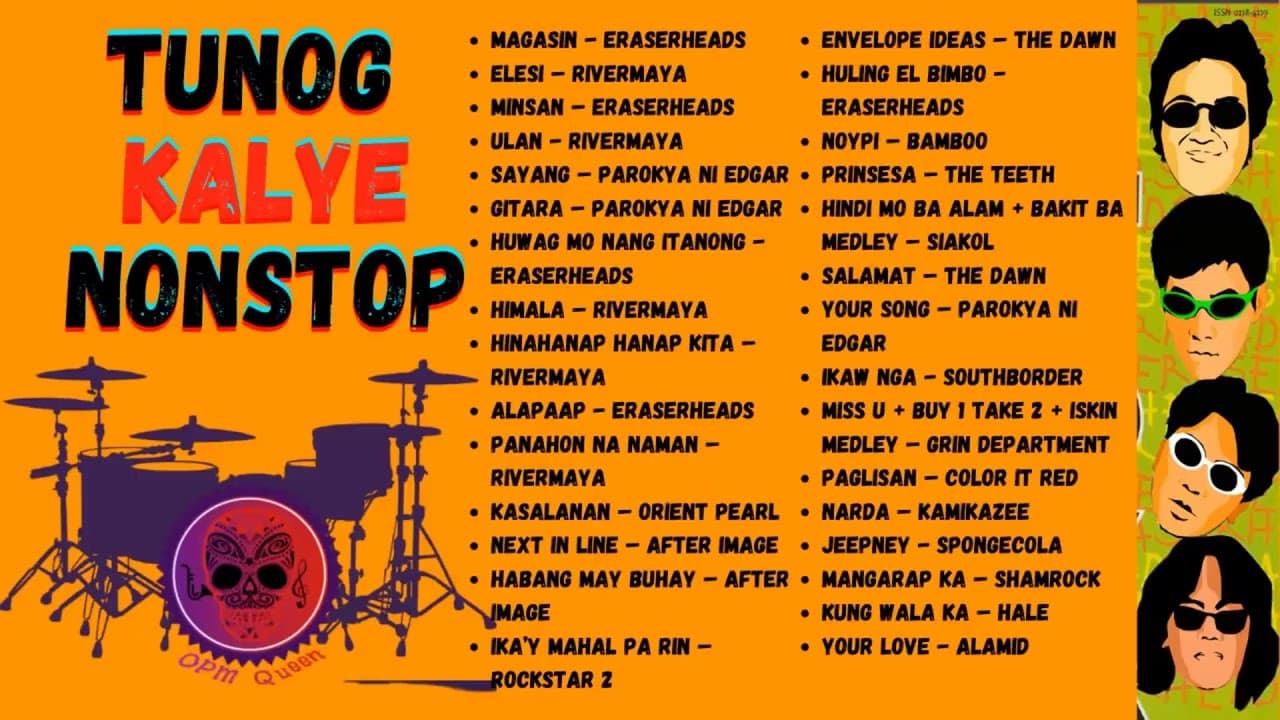 Tunog Kalye Songs 90s|  Pinoy Music | Parokya Ni Edgar, Eraserheads, Rivermaya, Siakol